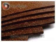 NEOPRENE CORK coarse grain PIPE WIPERS